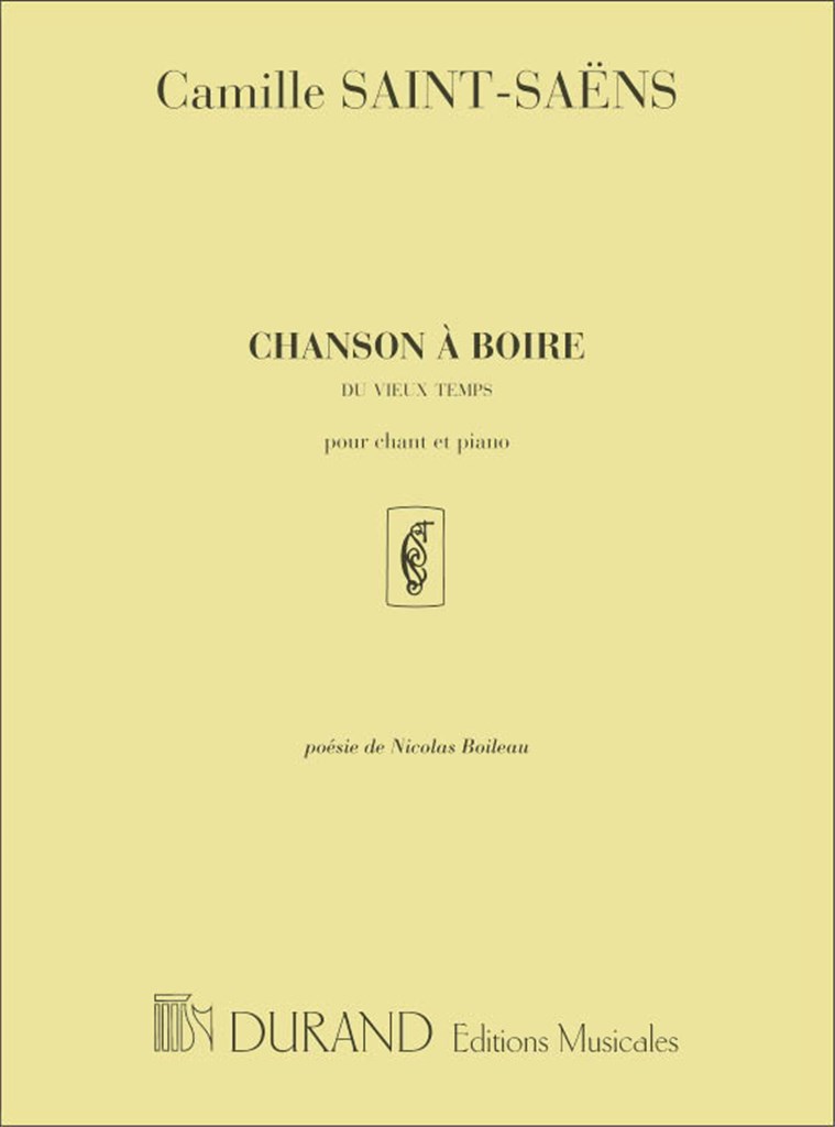 Chanson A Boire Cht-Piano